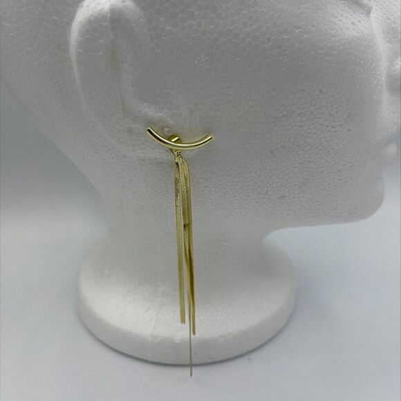 Bracelet/cuff, gold coloured stainless steel, braided mesh, new item, one size - Picture 10 of 16